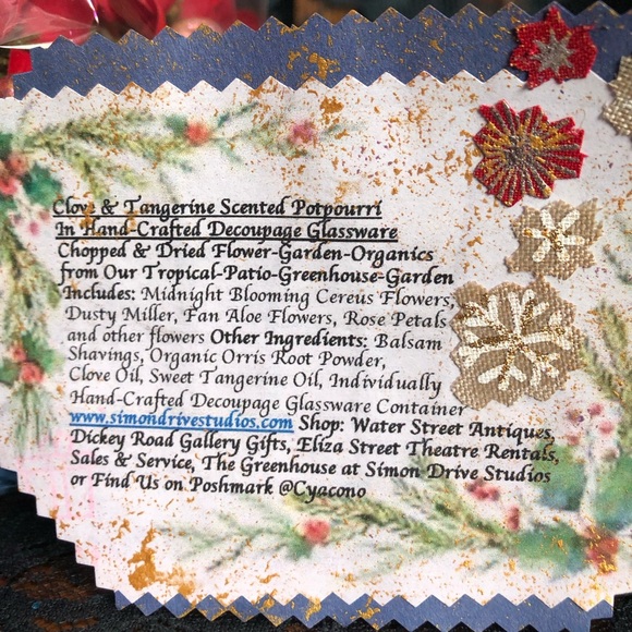 NWT/ Hand Crafted Sweet Tangerine & Clove Scented Potpourri l- Floral - Picture 14 of 14